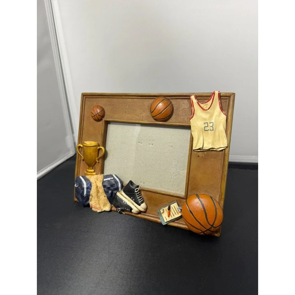 Basketball Picture Frame Jersey Trophy Resin sport Novelty Photo Display 6‎ x 8